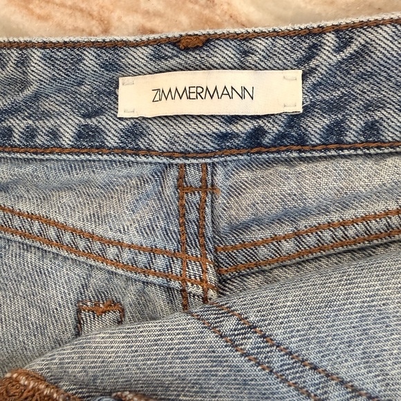 Zimmermann Light Blue Jean Shorts petite - Picture 4 of 9